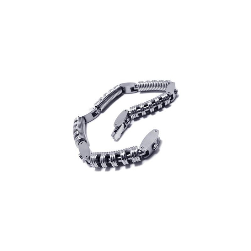 Herren- Und Jungenarmband Aus Reinem Titan Mit Silberner Kette Und Charms Herren- Und Jungenarmband Aus Reinem Titan Mit Silberner Kette Und Charms