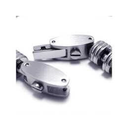 Herren- Und Jungenarmband Aus Reinem Titan Mit Silberner Kette Und Charms