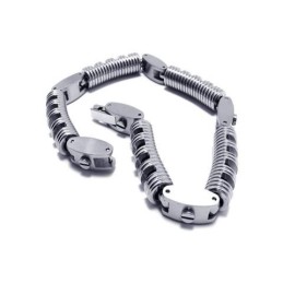 Herren- Und Jungenarmband Aus Reinem Titan Mit Silberner Kette Und Charms