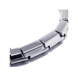 Armreif Mit Charms Aus Reinem Titan Für Herren Und Jungen, Silber