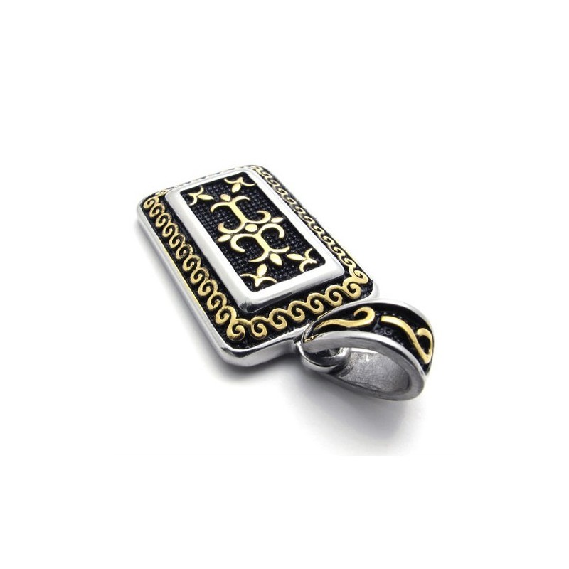 Goldener Dog Tag Titan Anhänger Goldener Dog Tag Titan Anhänger