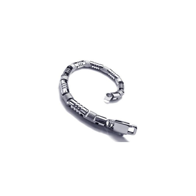 Herren Charm Silber 316L Reines Titan Armband Armreif Herren Charm Silber 316L Reines Titan Armband Armreif