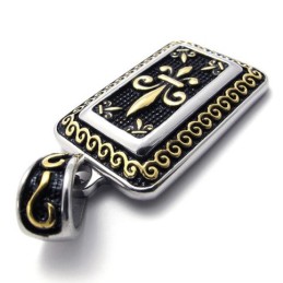 Goldener Dog Tag Titan Anhänger
