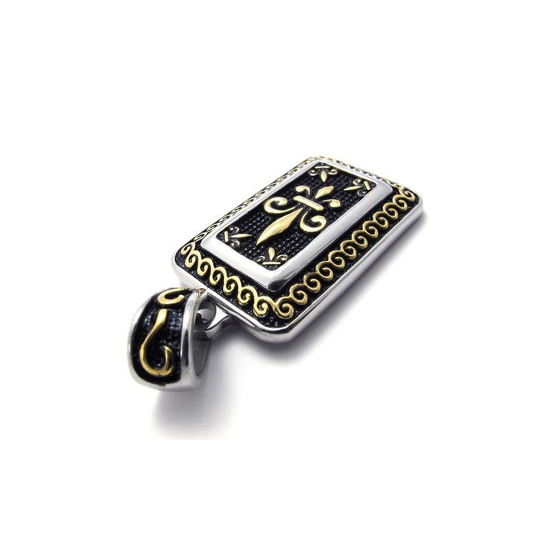 Goldener Dog Tag Titan Anhänger Goldener Dog Tag Titan Anhänger