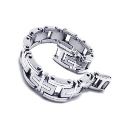 Herren- Und Jungenarmband Aus Reinem Titan Mit Kreuzanhänger
