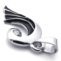Flügel Diamant Titan Anhänger
