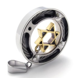 Kabelring Gold Star Lovers Titan Anhänger