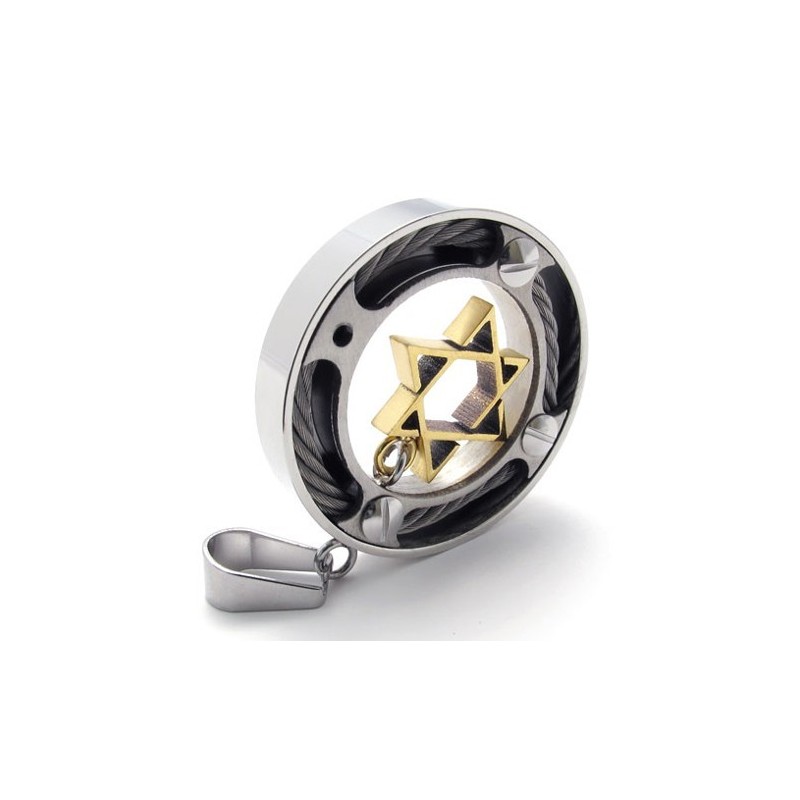 Kabelring Gold Star Lovers Titan Anhänger Kabelring Gold Star Lovers Titan Anhänger