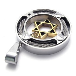 Kabelring Gold Star Lovers Titan Anhänger
