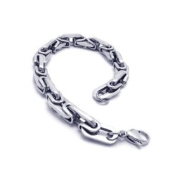 Herren- Und Jungenarmband Aus Reinem Titan Mit Gliedern Und Charms