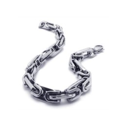Herren- Und Jungenarmband Aus Reinem Titan Mit Gliedern Und Charms