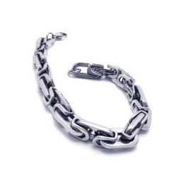 Herren- Und Jungenarmband Aus Reinem Titan Mit Gliedern Und Charms