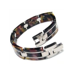 Herren Jungen Reines Titan Gummi Armband Charm Armreif