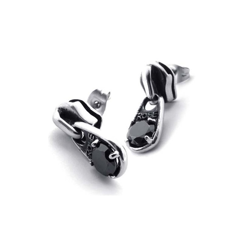 Schwarze Diamant-Titan-Ohrringe Schwarze Diamant-Titan-Ohrringe