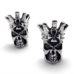 Totenkopf-Titan-Ohrringe