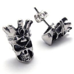 Totenkopf-Titan-Ohrringe