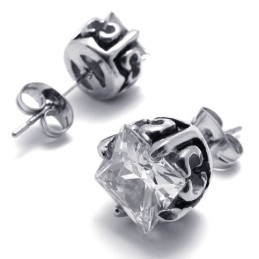 Diamant-Titan-Ohrringe