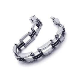 Herren Jungen Silber Reines Titan Armband Charm Armreif