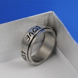 Titanring „Love Rotation“