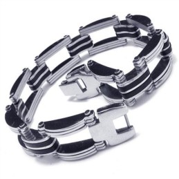 Herren Jungen Silber Reines Titan Armband Charm Armreif