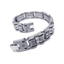 Herren Jungen Silber Charm Reines Titan Armband Armreif