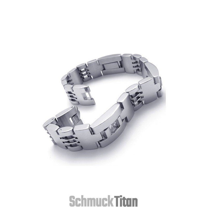 8,5 Zoll Diamant-Titan-Armband