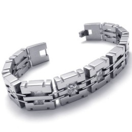 8,1 Zoll Diamant-Titan-Armband