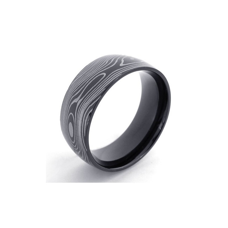 Schwarzer Titanring Schwarzer Titanring