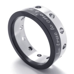 Halber Schwarzer Titanring