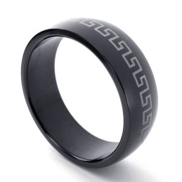 Schwarzer Titanring