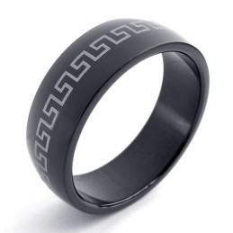 Schwarzer Titanring