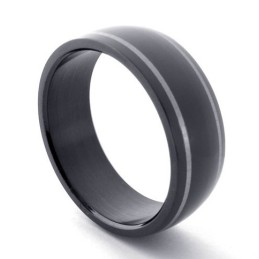 Schwarzer Titanring