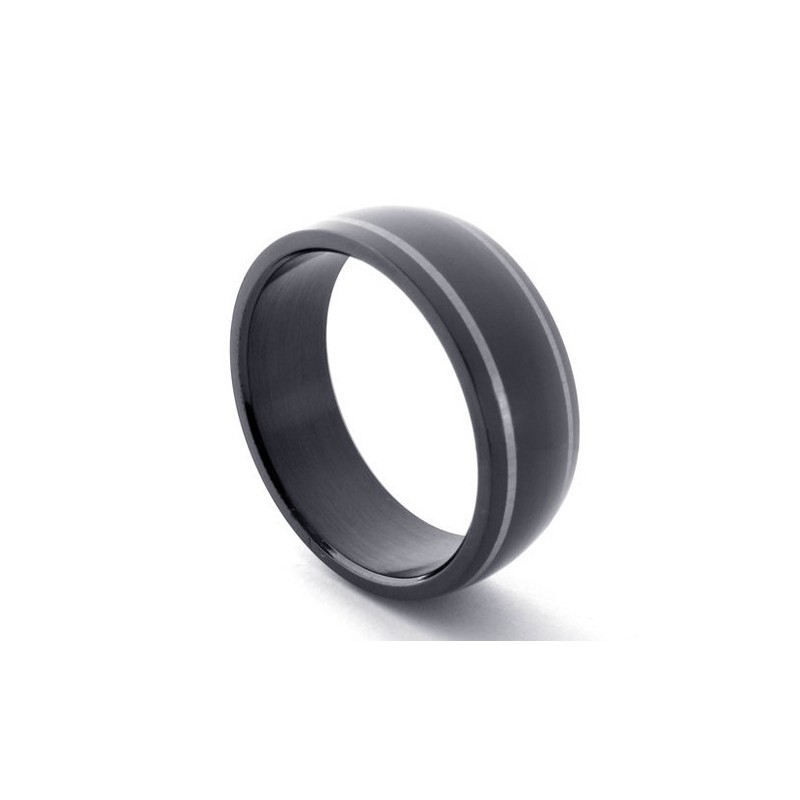 Schwarzer Titanring Schwarzer Titanring