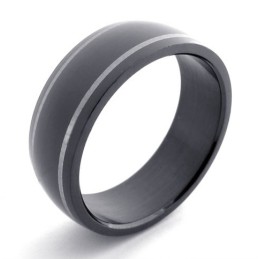 Schwarzer Titanring