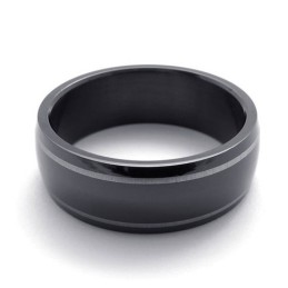 Schwarzer Titanring