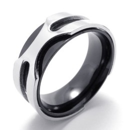 Schwarzer Titanring