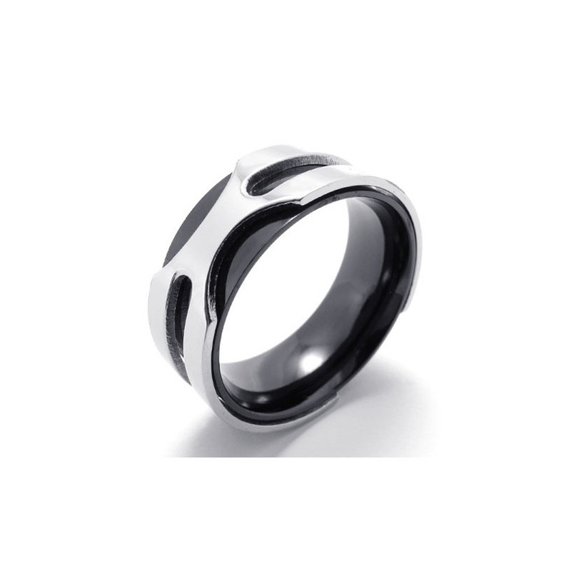 Schwarzer Titanring Schwarzer Titanring