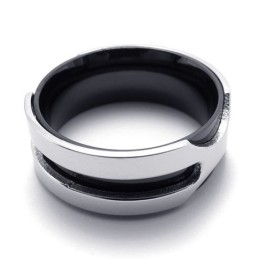 Schwarzer Titanring