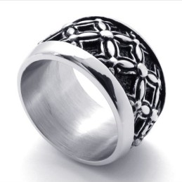 Schwarzer Vintage Titanring
