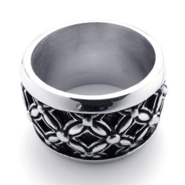 Schwarzer Vintage Titanring