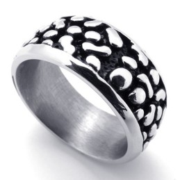 Schwarzer Vintage Titanring