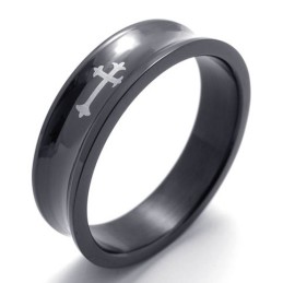 Schwarzer Titanring