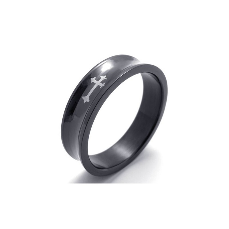 Schwarzer Titanring Schwarzer Titanring