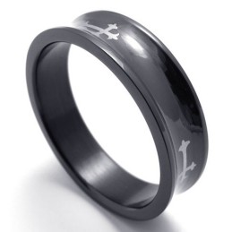 Schwarzer Titanring
