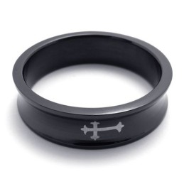 Schwarzer Titanring
