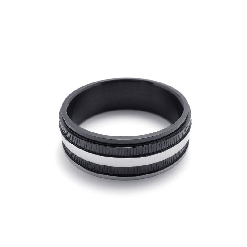 Schwarzer Titanring Schwarzer Titanring