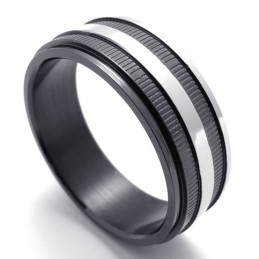 Schwarzer Titanring