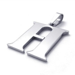 Titananhänger Mit Dem Buchstaben „H“