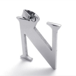 Titananhänger Mit Dem Buchstaben "N"