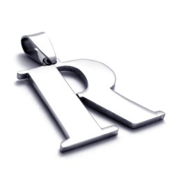 Titananhänger Mit Dem Buchstaben „R“
